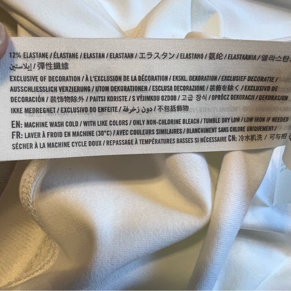 Abercrombie & Fitch Soft A&F Collection white long sleeve body suit size xs - Picture 8 of 8